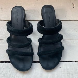 Rebecca Minkoff Black Suede Sandals